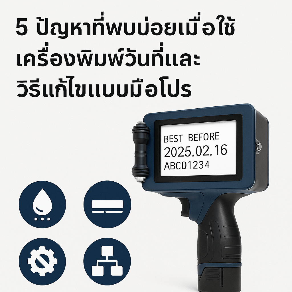 5 ปัญหาที่พบบ่อยเมื่อใช้เครื่องพิมพ์วันที่และวิธีแก้ไขแบบมือโปร